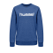Hummel Cotton Logo Sweatshirt Damen Blau F7045 - Blau