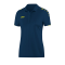 Jako Classico Poloshirt Damen Blau Gelb F42 - Blau