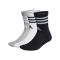 adidas 3S Cush Crew 3er Pack Socken Grau Weiss - grau