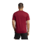 adidas Performance T-Shirt Dunkelrot Schwarz - rot