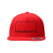Bolzplatzkind Classic Snapback Cap Rot Schwarz - rot