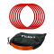 Cawila Koordinationsringe 50cm | 6er Set | Rot | inklusive Tasche - rot
