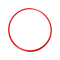 Cawila Koordinationsringe 70cm | 6er Set | Rot | inklusive Tasche - rot