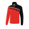 Erima 5-C Jacke mit abnehmbaren Ärmeln Rot Schwarz - Rot