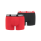 PUMA Basic Boxer 2er Pack Rot Schwarz F786 - rot