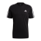 adidas Essentials 3 Stripes T-Shirt Schwarz Weiss - schwarz