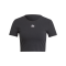 adidas RIB T-Shirt Damen Schwarz - schwarz