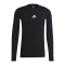 adidas Techfit Shirt langarm Schwarz - schwarz