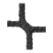 Cawila Tornetz 3,00x2,00m | Tiefe 0,8x1,0m | Maschenweite 10cm | Stärke 4mm | schwarz - schwarz