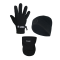 JAKO 3er Winter Set Handschuh + Beanie + Neckwarmer Schwarz - schwarz