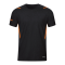 JAKO Challenge Freizeit T-Shirt Orange F506 - schwarz