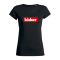 kicker Classic Box T-Shirt Damen Schwarz FC002 - schwarz