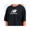 New Balance Essentials Logo T-Shirt Damen FBK - schwarz