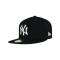 New Era NY Yankees MLB Basic Fitted Cap Schwarz - schwarz