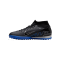 Nike Air Zoom Mercurial Superfly IX Academy TF Schwarz Silber Blau F040 - schwarz