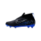 Nike Jr Air Zoom Mercurial Superfly IX Pro FG Kids Schwarz Silber Blau F040 - schwarz