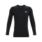 Under Armour HG Fitted Sweatshirt Schwarz F001 - schwarz