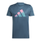 adidas Run Icons 3Bar T-Shirt Türkis - tuerkis