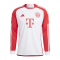 adidas FC Bayern München langarm Trikot Home 2023/2024 Weiss Rot - weiss