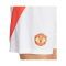 adidas Manchester United Short Home 2024/2025 Weiss - weiss