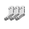 Erima 3-Pack CLASSIC 5-C Socken Weiss Schwarz - Weiss