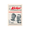 kicker Retro-Blechschild 1954 - weiss