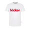 kicker Schriftzug T-Shirt Weiss F01 - weiss