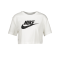 Nike Essential Cropped T-Shirt Damen Weiss F100 - weiss