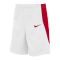 Nike Team Basketball Stock Short Weiss Rot F103 - weiss