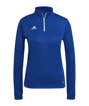 adidas-entrada-22-halfzip-sweatshirt-damen-blau-hg6284-teamsport_front.png