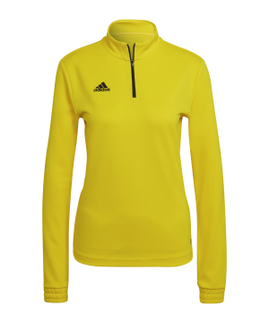 adidas-entrada-22-halfzip-sweatshirt-damen-gelb-hi2130-teamsport_front.png