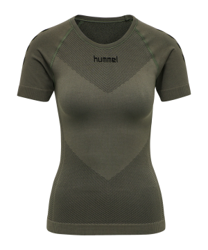 hummel-first-seamless-t-shirt-damen-khaki-f6084-202644-teamsport_front.png