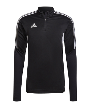 adidas-condivo-22-halfzip-sweatshirt-schwarz-weiss-ha6269-teamsport_front.png