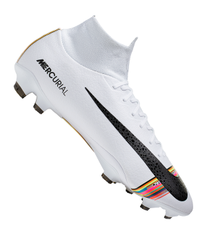 Nike Mercurial Superfly VI Elite Junior Football Boots White.